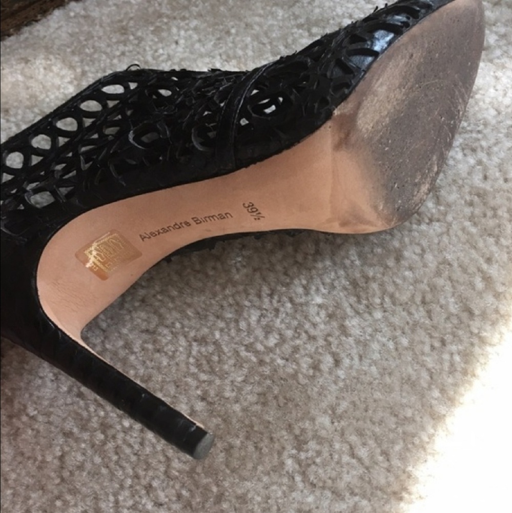 Alexandre Birman Python Cage Bootie Heels - image 3